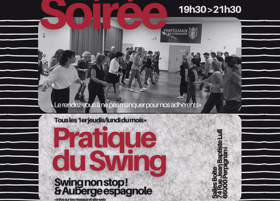 Notre soirée pratique du mois : Dansez, apprenez, partagez !